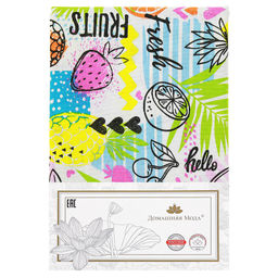 Скатерть 120х145см ФрешФут б/з, длина стола до 105см, на 4 персоны, рогожка (хлопок 100%) 171г/м2, упаковка классическая, пакет ПВХ 28х41см, Домашняя мода (Россия)  фото 5