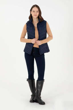 Женский темно-синий жилет - U.s. polo assn фото 4