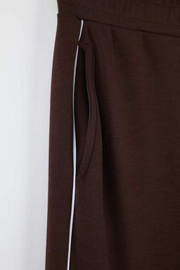 Bordo Biyeli Wide Leg/Genis Paca Orme Spor Esofman Alt? THMAW26EA00001 - Trendyolmilla фото 19