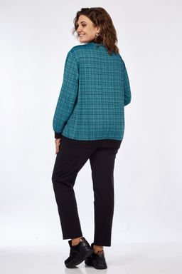 Костюм Элль стиль 2252/1 синий океан/черный  фото 2