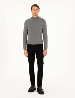 Siyah Slim Fit Jean Pantolon