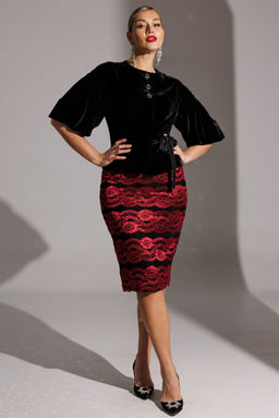 Костюм Мода Юрс 25-2623 черный_красный