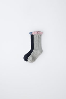 2-PACK OF SOCKS WITH RUFFLE TRIM - Zara фото 9