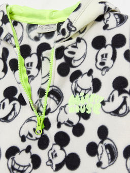 Kap??onlu Mickey Mouse Desenli Uzun Kollu Polar K?z ?ocuk Sweatshirt - Waikiki фото 3
