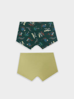 Трусы боксеры мужские с принтом в наборе, 2 шт кедр +средневековые сюжеты на т.зеленом 411216-2 - Mark formelle фото 6