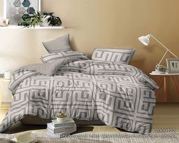 Постельное белье - Поплин Премиум 9102 Лабиринт Евро (молния)
