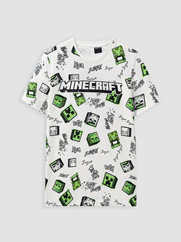 Minecraft Bask?l? Erkek ?ocuk ?ortlu Pijama Tak?m?