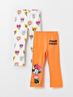 Beli Lastikli Minnie Mouse Bask?l? K?z Bebek Tayt 2li