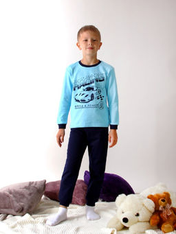 CRB wear / CWKB 50209-43 Пижама для мальчика (джемпер, брюки),голубой/Ex.Cherubino