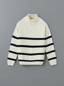 Dik Yaka Erkek ?ocuk Triko Kazak