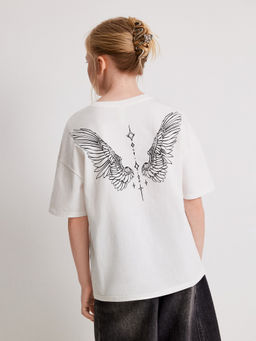 ACOOLA / Футболка детская для девочек Adenium белый