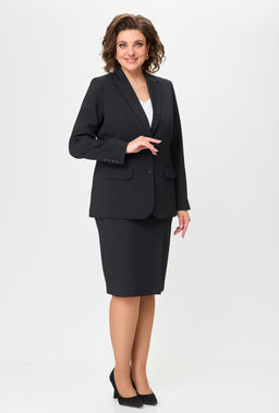 Костюм БелЭльСтиль 205/603 черный однотон