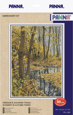 Набор для вышивания PANNA PS-1287 Пейзаж в осенних тонах 30 х 42 см