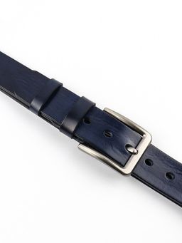 Мужской кожаный ремень Dierhoff ДРК 3056/2-40 Синий - Sergio valentini фото 10