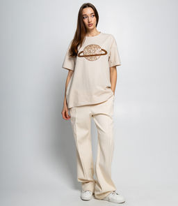 Футболка #КТ2-48, светло-бежевый - Dommod фото 4