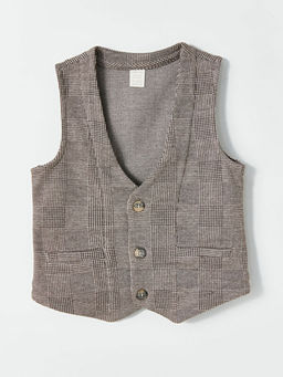 V Yaka Erkek Bebek Yelek