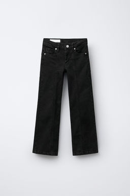 JEANS BOOTCUT PARCHES ESTRELLAS / Negro