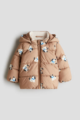 Chaqueta puffy repelente al agua