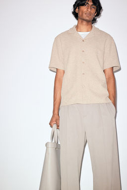 Camisa resort en espiguilla Regular Fit