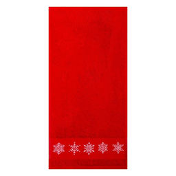 Полотенце новогоднее махровое «Этель» Snowflakes, 30×60 см, хлопок 100%