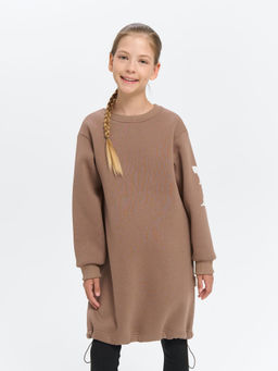 Платье-свитшот Кокос с принтом 7+