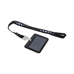 Бейдж горизонтальный, внешний, 100 х 80мм, внутренний 52 х 82мм, лента 42 см, Луна - Calligrata фото 4