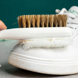 Щетка двусторонняя с натуральной щетиной для обуви