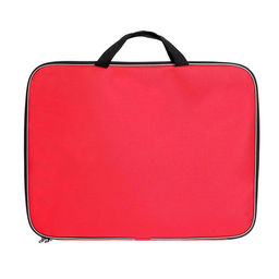 Папка для чертежей и рисунков А3, 470×350×20 мм, с ручками, текстильная, Calligrata Стандарт, Красная, плотность 600D