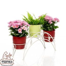Подставка для цветов на подоконник14-903 на 3 цветка