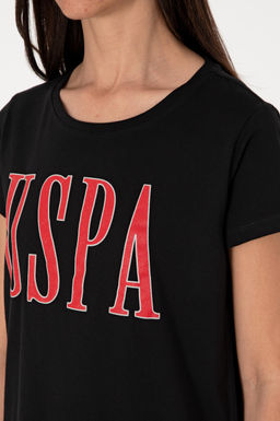 Kad_n Siyah Bisiklet Yaka Ti__rt Sepette S_rpriz _ndirim - U.s. polo assn фото 7