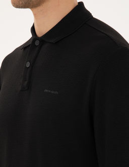 Siyah Regular Fit Sweatshirt - Pierre cardin фото 7