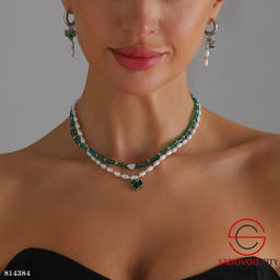 Женский набор колье и серьги