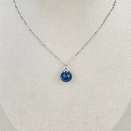 Кулон на цепочке из Сапфира
