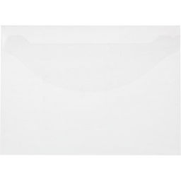 Папка-конверт с клапаном 180 прозрачный 10 шт/уп