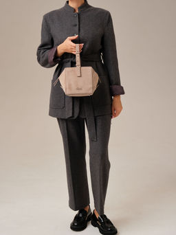 Замшевая сумка Quadra DBR 30989 ваниль  фото 10