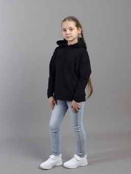 CSJG 64026-22-433 Толстовка для девочки,черный