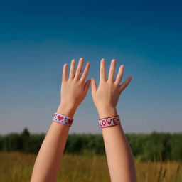 Кристальная (алмазная) мозаика ФРЕЯ ALVB-203 браслеты Влюбленность 2.5 х 20.5 см