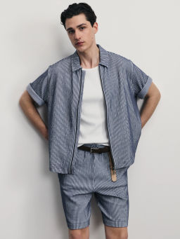 Рубашка в полоску на молнии / Zarina