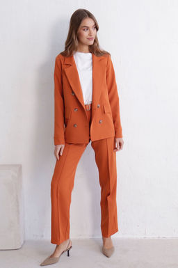 11728 Брюки со стрелками терракотовые - Martichelli фото 2