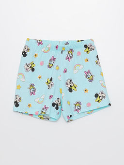 Beli Lastikli Minnie Mouse Bask?l? K?z ?ocuk Pijama ?ort
