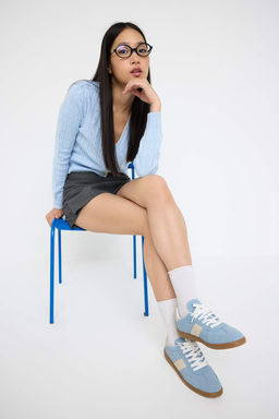 Teen Kahverengi Retro Bagc?kl? Suet Kad?n Spor Ayakkab? TAKAW26SN00011 - Trendyolmilla фото 7