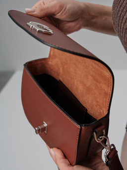 Сумка кожаная Deboro 30879 рыжий