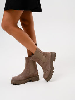 Челси 360.P.taskanaka.Капучино замша/шерсть