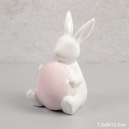 Фигурка Кролик 7,5x8x12,5 см / ZH19519A /уп 6/72/Пасха