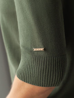 Джемпер тонкой вязки из хлопка с нейлоном