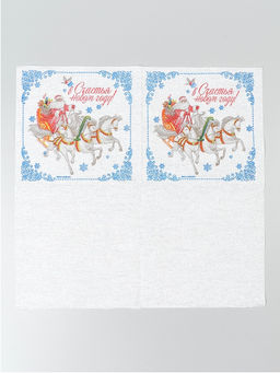 Цена за 2 шт. Салфетки бумажные «Новогодняя вьюга», однослойные, 24×24 см, 20 шт.