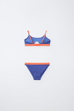 6-14 A?OS/ BIKINI CUADRO VICHY VIVOS CONTRASTE / Azul - Zara фото 2