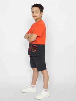 CRB wear/CWKB 90149-26 Комплект для мальчика (футболка, шорты),красный/Ex.Cherubino  фото 2