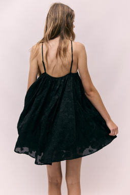 Vestido en tejido jacquard con tirantes espagueti - H&m фото 3