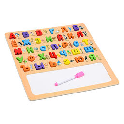 Игра развивающая "Алфавит" с доской для рисования